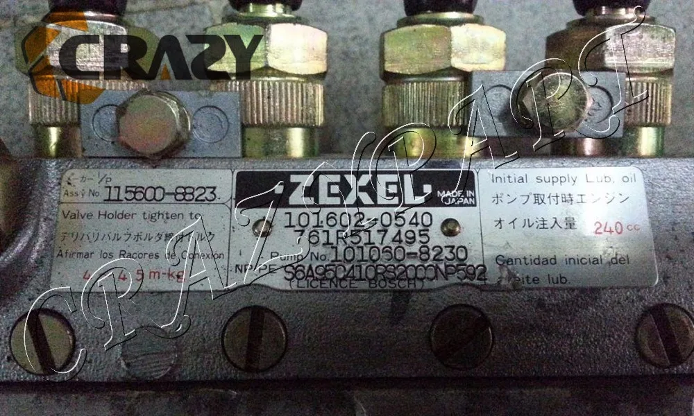  Дизельный двигатель 6BG1T насос для впрыска топлива 115600-8823 запасные части экскаватора детали двигателя