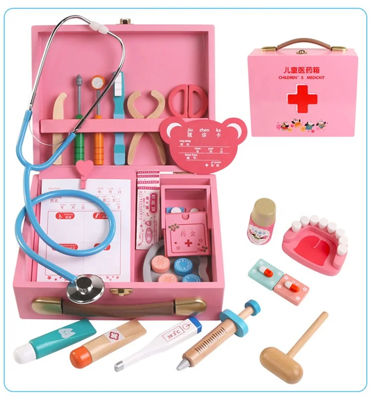Игрушка для ролевых врачей, деревянная игрушка для косплея, имитация стоматолога, аксессуары, инструменты, набор врачей, игрушка для ролевых игр