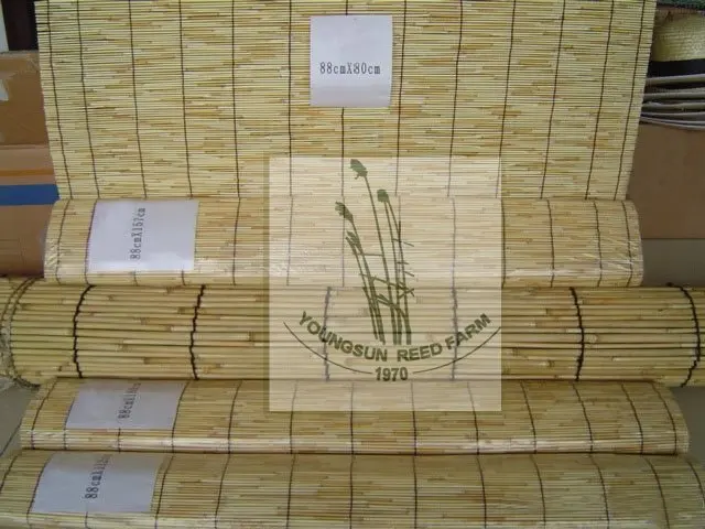 Natural reed screen for window curtain
