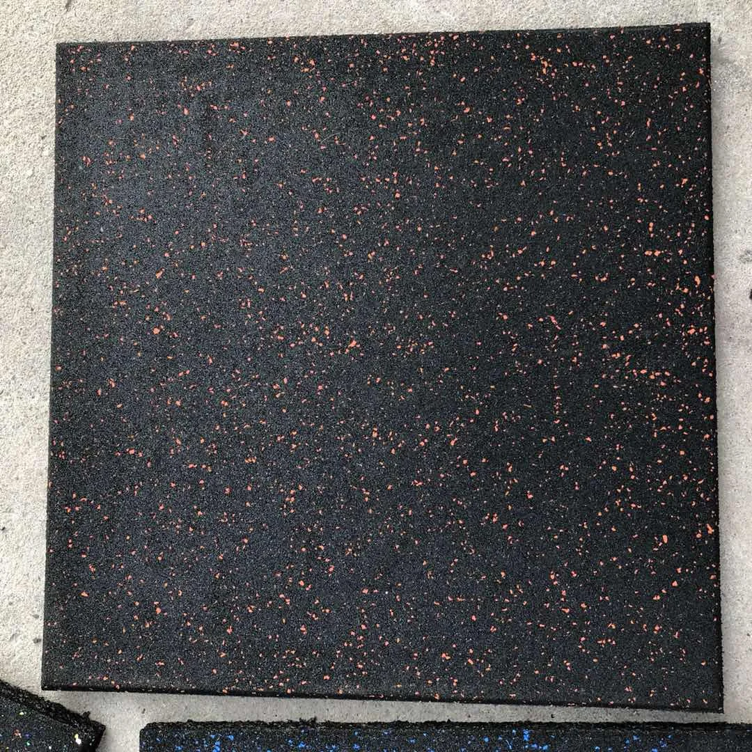 
High density EPDM&SBR rubber tiles interlocking gym rubber floor mat and playground rubber floor tiles 
