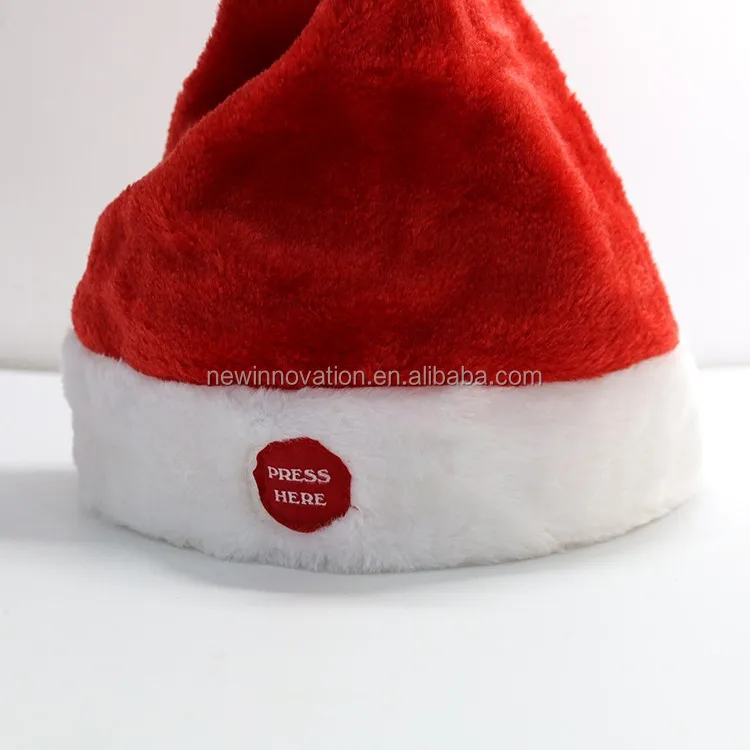 Лидер продаж, рождественские украшения, лучший рождественский подарок для ребенка, музыкальная танцевальная шапка, игрушка