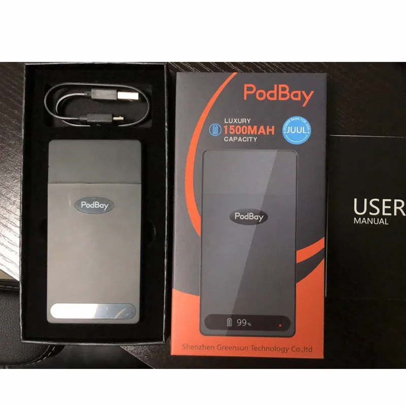 China manufacturer wholesale 1500 mah power bank JILI Box PodBay power case compatible for JUL
