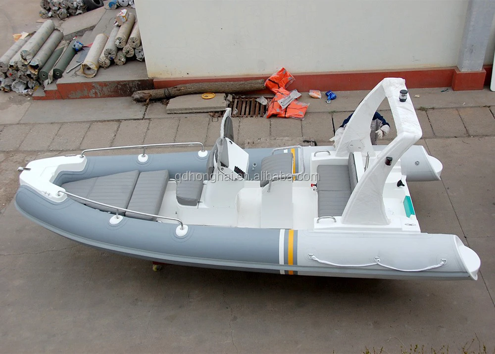 CE certificate 5.8m v deep hull rib boat inflatable boat