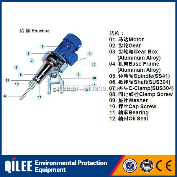 Automatic Liquid Roverhead Stirrer Machine Mixer