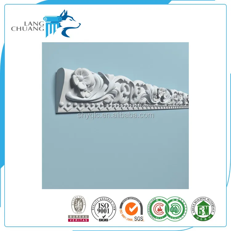 
House Decoration PU Foam Frame Moulding For Ceilling Corner 