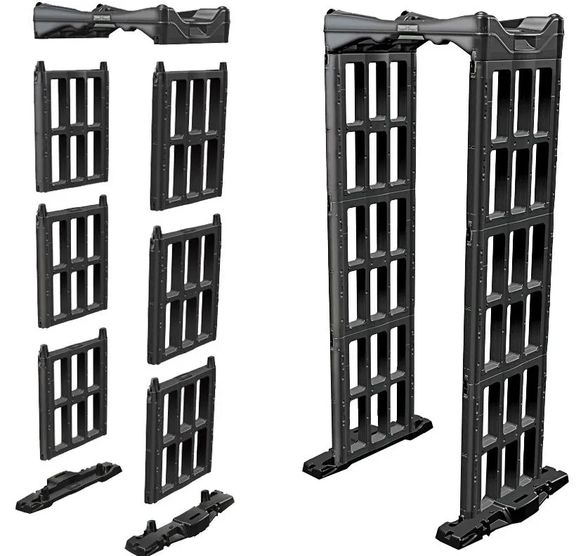 Мануфактура оптовая 7 & quot сенсорный экран портативный складной ходьбы через детектор металла ворота с лучшее качество