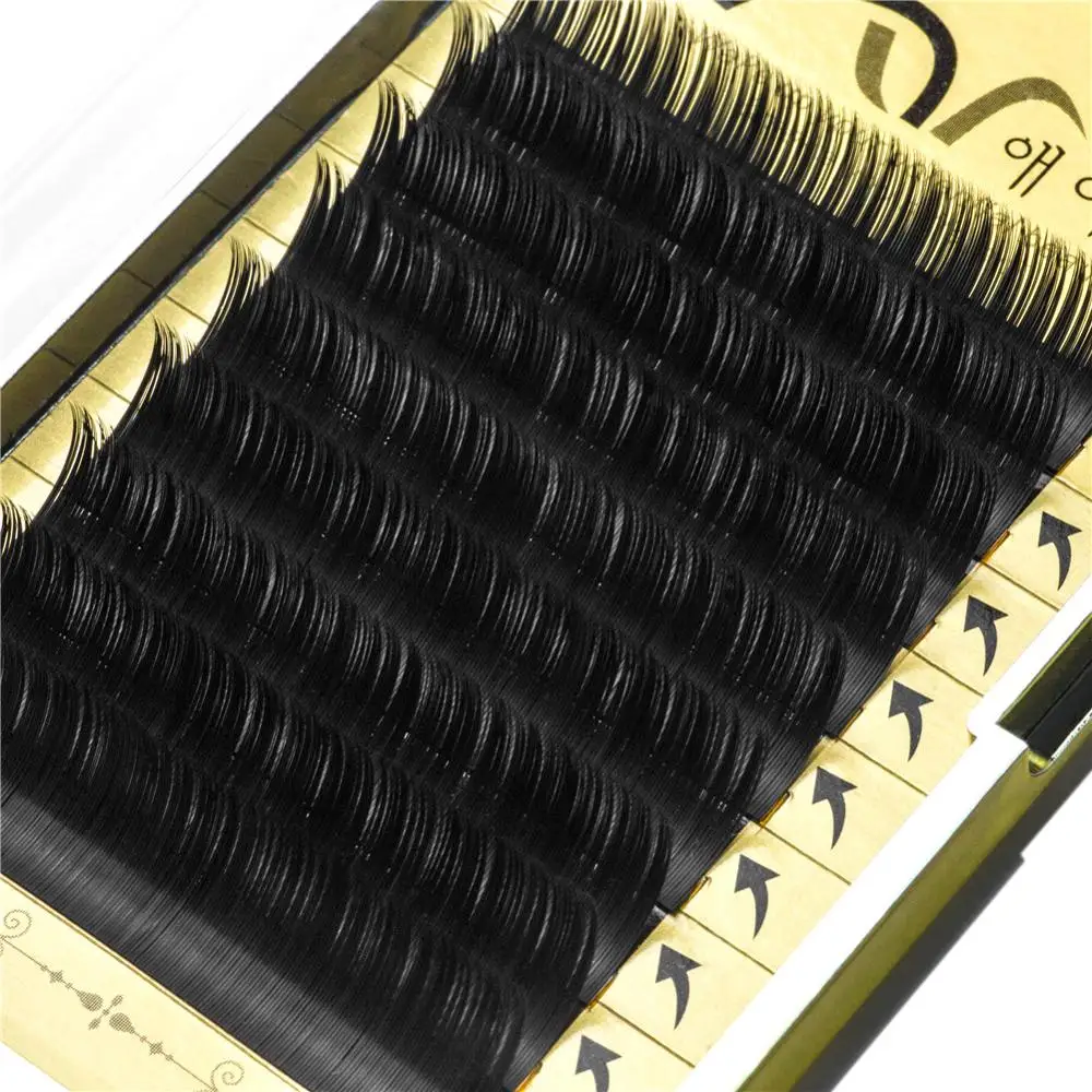 Extension Silk Neicha 3d Human Hair Primer Organizer 0.07 Box Eyepad Rose Gold Eyelash Packaging