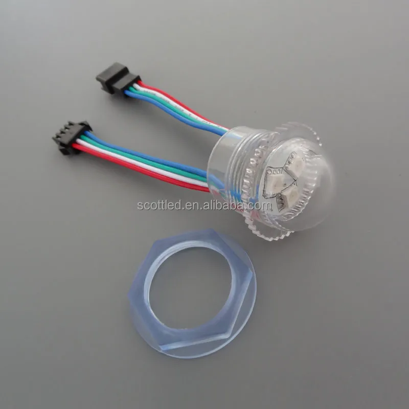 Amusement LED pixel point light Diameter 26mm 12V 3leds RGB WS2811; UCS1903; SM16703