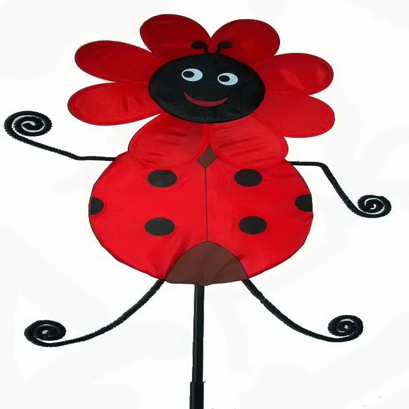Big ladybug cartoon colorful windmill toy decorations