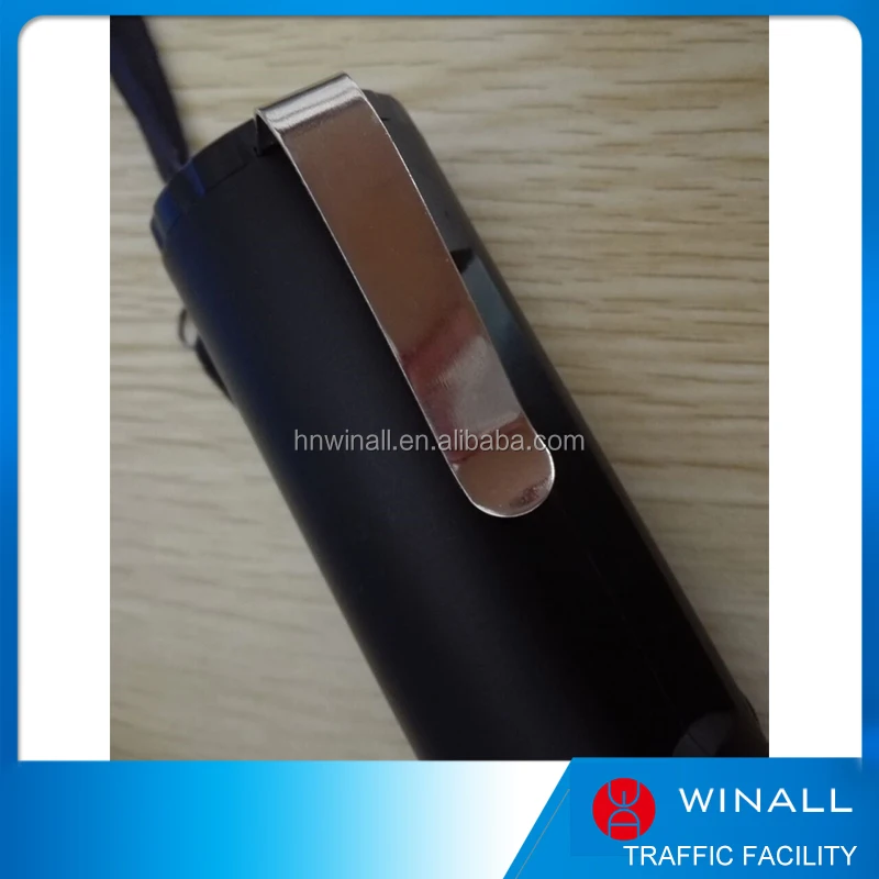 Handheld Portable Short Anti-slip magnetic handle top torch led warning wands traffic duty safety batons with clips