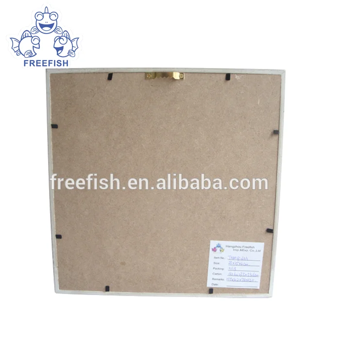 Mini 3D seashell art shadow box frame,  Wooden Picture Frame Black 3d Shadow Box For Desktop and Wall Hanging