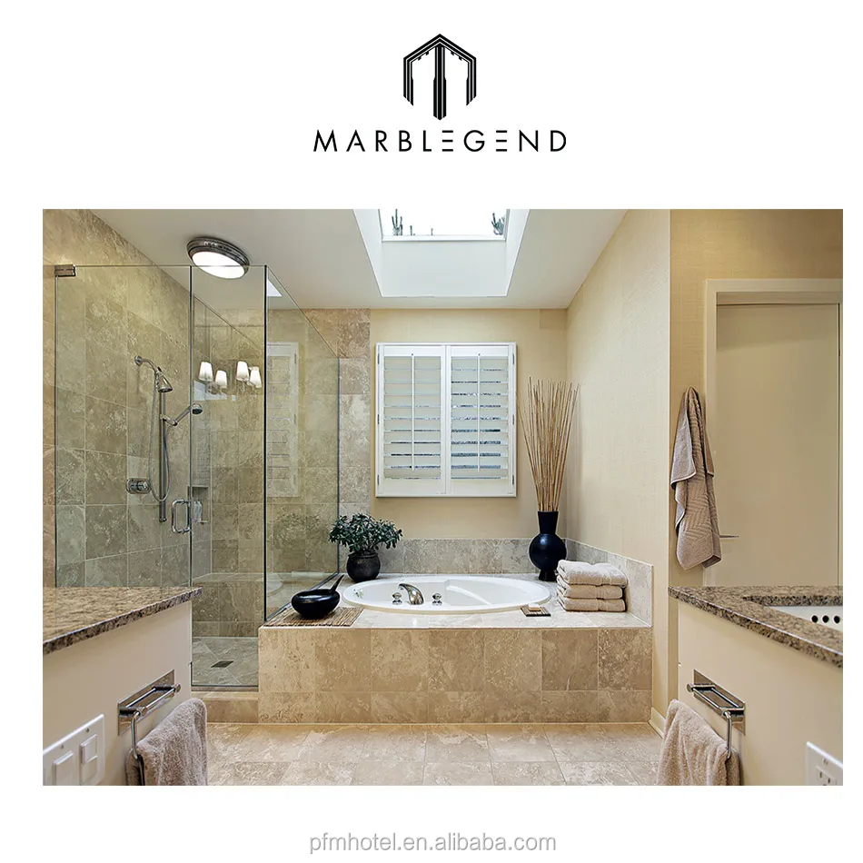 Украшение для ванной комнаты из натурального камня идеи дизайна интерьера стены травертина