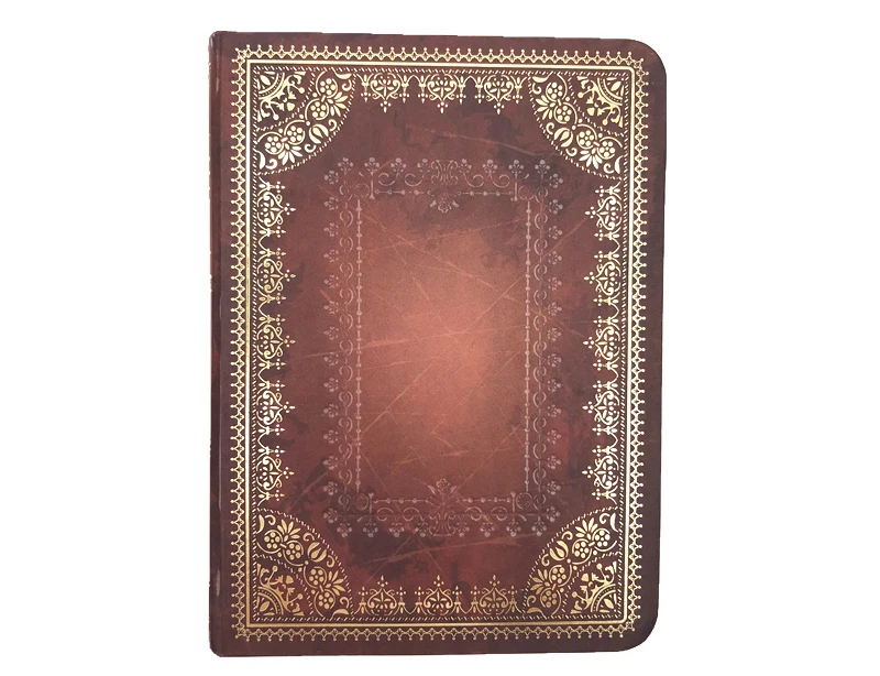 Custom Printing Gold Foil Stamping with Debossed Hardcover Journal Notebook