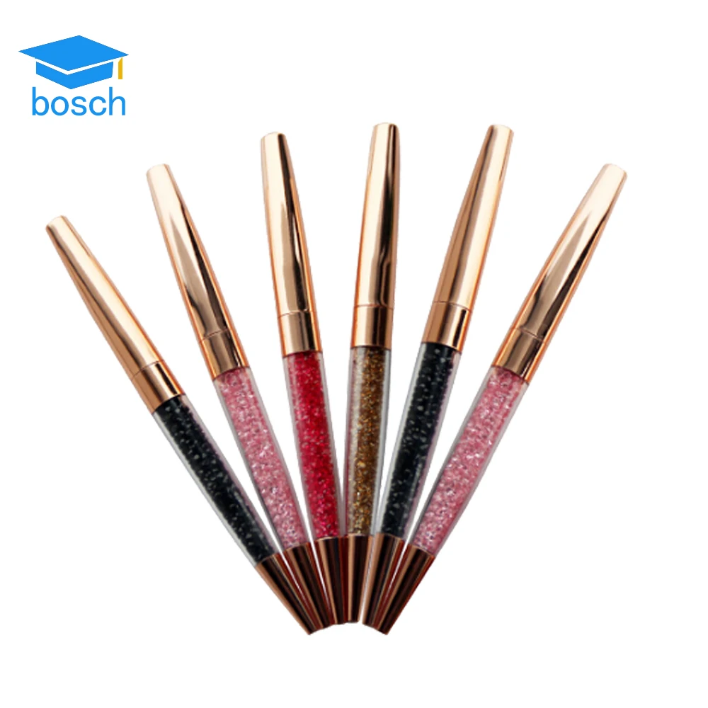 Wholesale multicolor crystal in the pen promotional weeding best gift set metal ballpoint pen