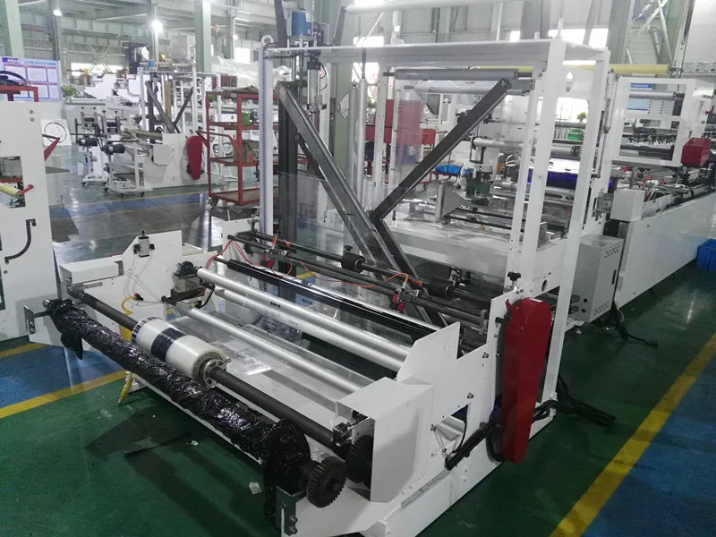 multifunction laminated PA PE PET zipper stand up pouch food packaging Vacuum bag center side sealing bag make machine for sale