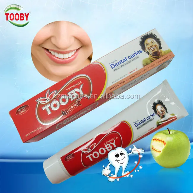 TOOBY brand 2015 good quality toothpastes without fluoride