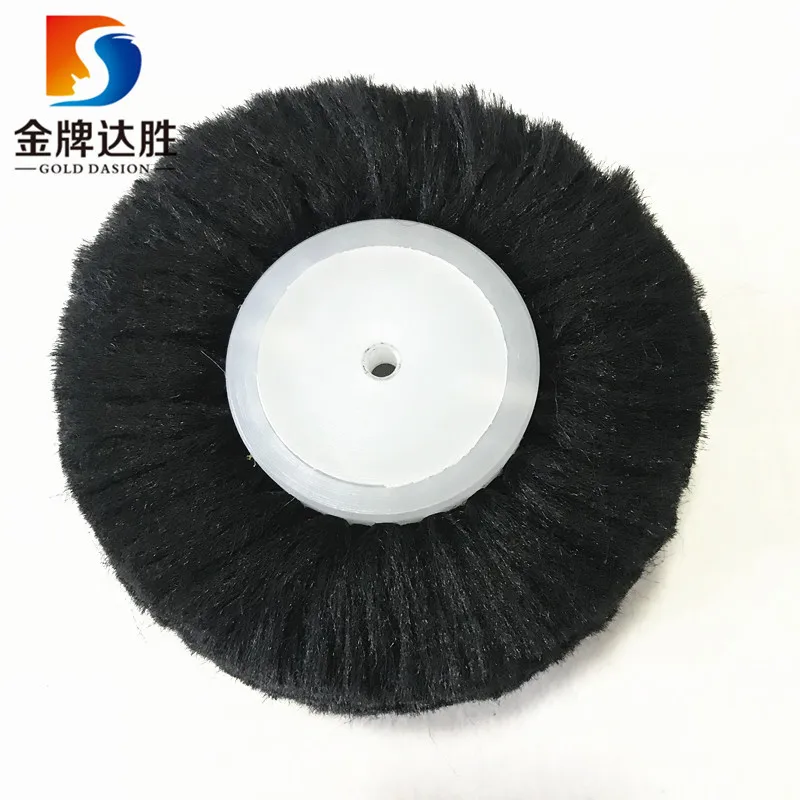 Black cotton bristle shoe cleaning machine  brush