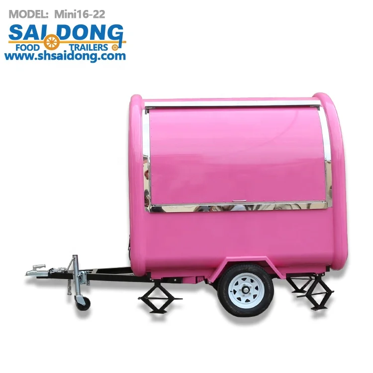 Snack vending mobile food cart/ice cream trailer with wheels CE