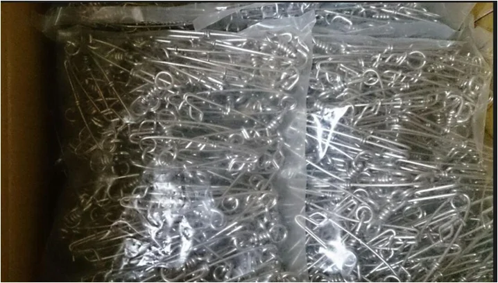 
Stainless steel fishing swivel Tuna Clip Longline Branch Hanger Fishing Snap Swivels 