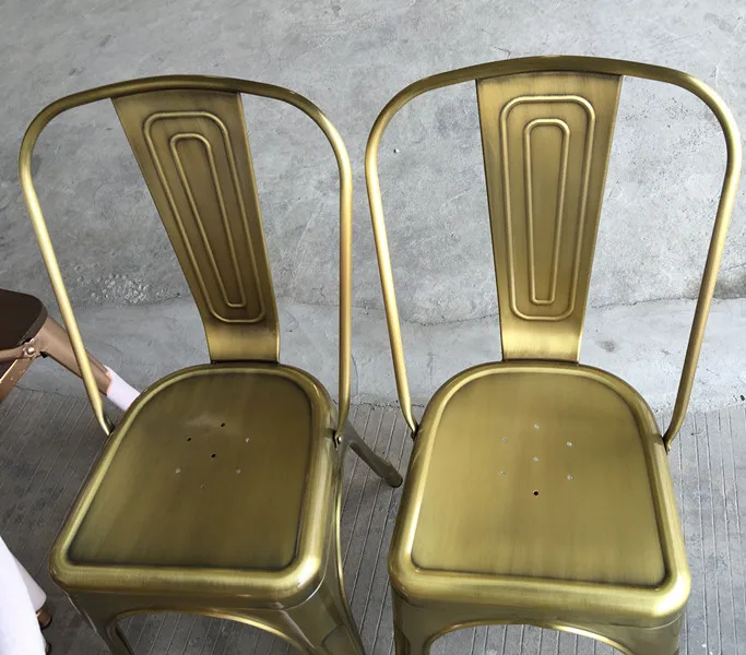 Vintage Gold Indoor and Outdoor Events Banquet No Folding Restaurant Dining Chairs