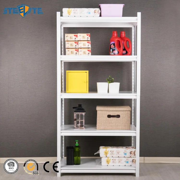 Popamazing Heavy Duty 5 Tiers Boltless Commercial Racking Garage Shelving Unit Storage Shelf Display Black