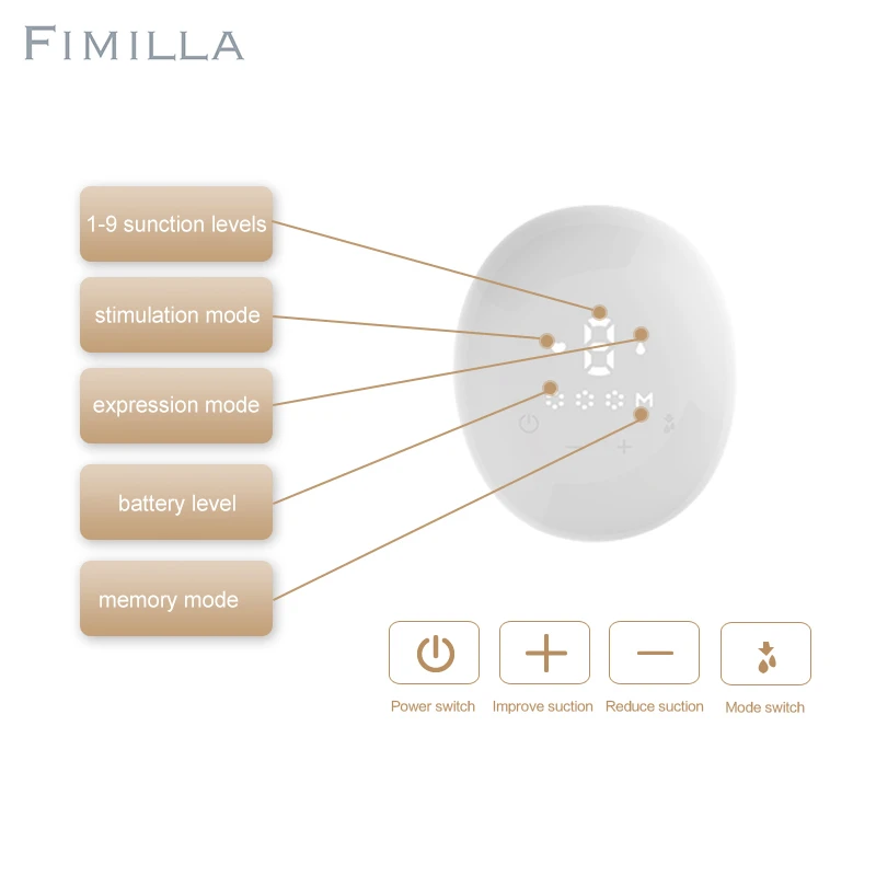 Top Selling Back Flow Protector Electric Adult Breast Pump Storage