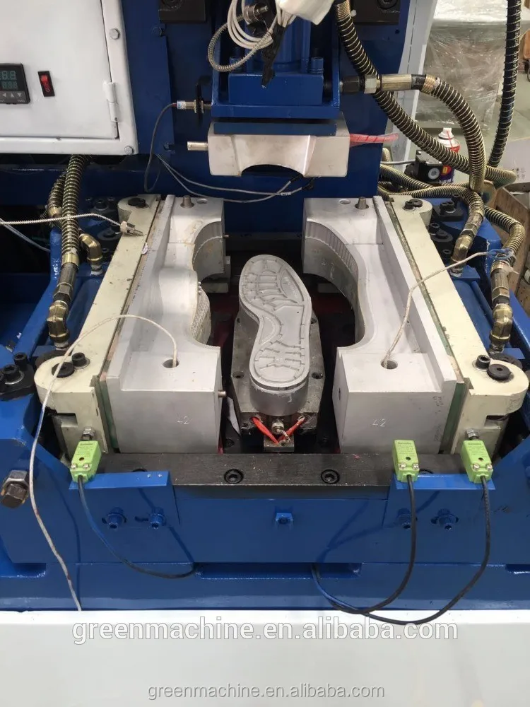 Rubber Shoe Sole Making Machine For Single / Double Density Shoes Slippers