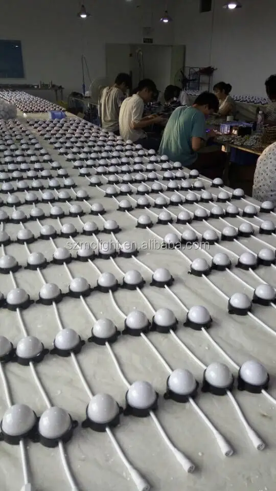 Hot selling 6pcs DMX waterproof smd5050 rgb led pixel light IP68 with diameter 50mm