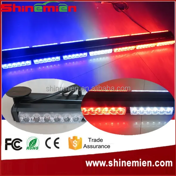
252W 41inch Super Bright Car Roof Led Strobe Lights Bar Police Emergency Warning Fireman Flash 12V Red Blue Led Police Lights 