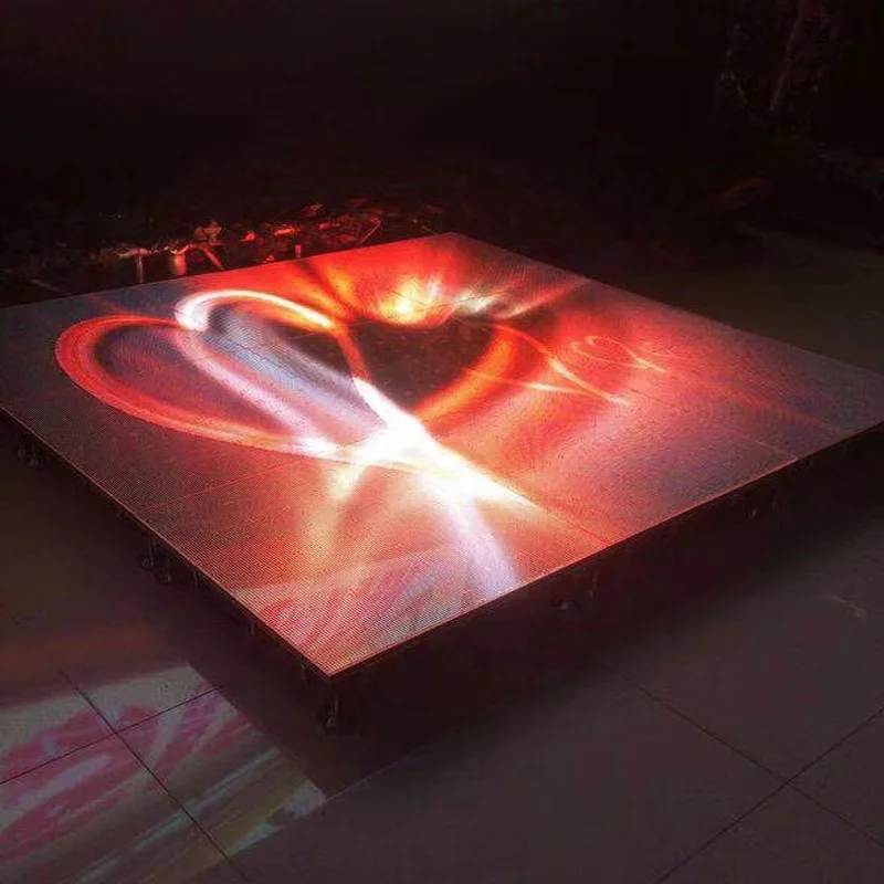 P2.9 P3.91 IP65 waterproof disco wedding stage dance floor tiles  3D interactive led screen display panel