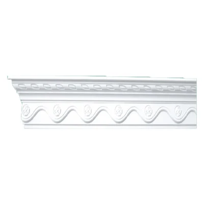 Traditional designs eco-friendly green material decoration PU crown mouldings cornice trim