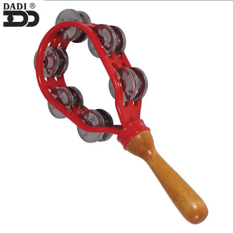 
Dadi wholesale best Musical Instruments custom tambourine toy plastic bat tambourine 