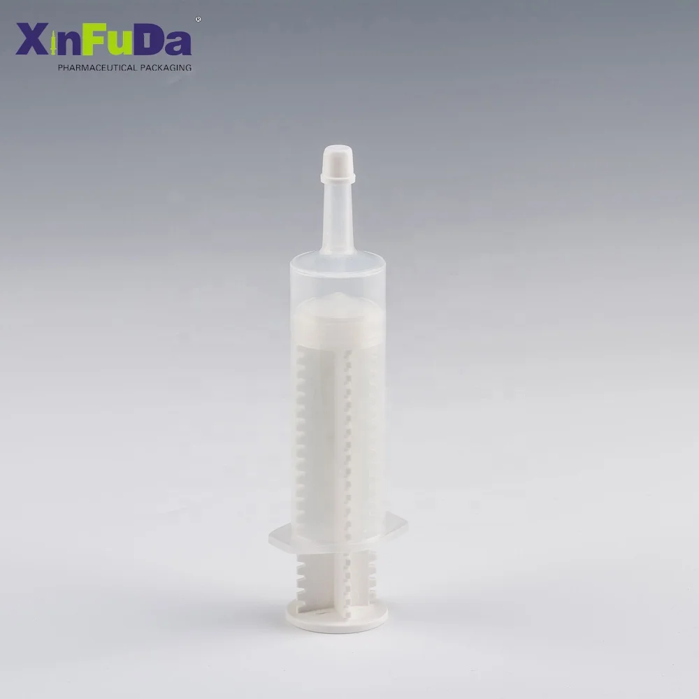 wholesale cheap veterinary instrument 60ml large injector injection veterinary syringes for packaging fenbendazole paste