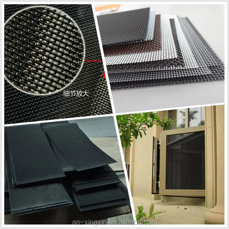 mosquito screen stainless steel wire mesh, PVC coated bulletproof wire netting screen for window (G - 015)