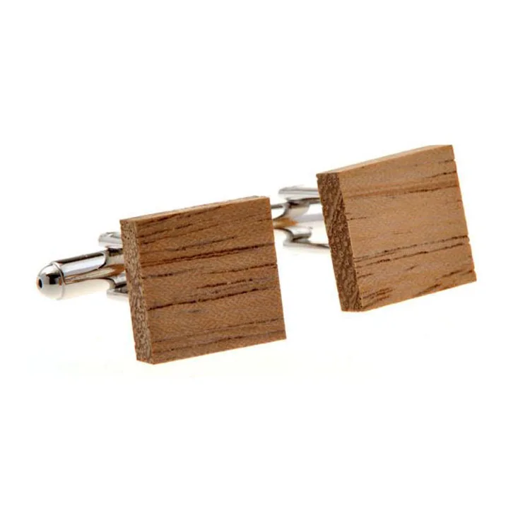 High quality novelty personalized custom wooden cufflinks for men