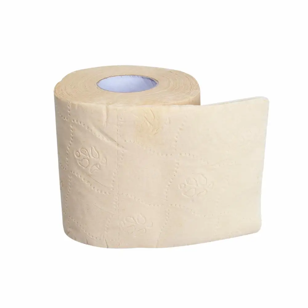 4Ply Bamboo Bathroom Tissue Equipment Embossed Toilet Paper