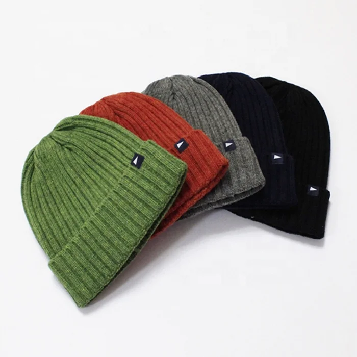 
China factory make custom ribbed fashion beanie hat, winter fisherman hat 