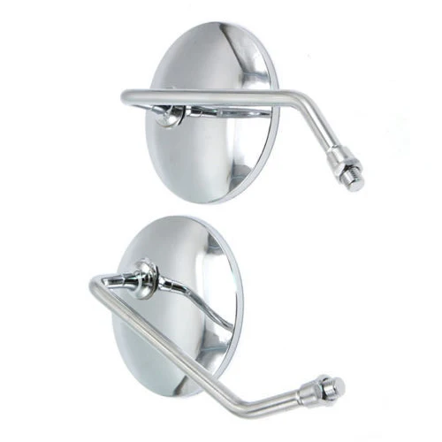 A Pair Of Motorcycles, Scooters, Electric Vehicles, Rear View Side Mirrors, Universal Mirror Diameter 10cm