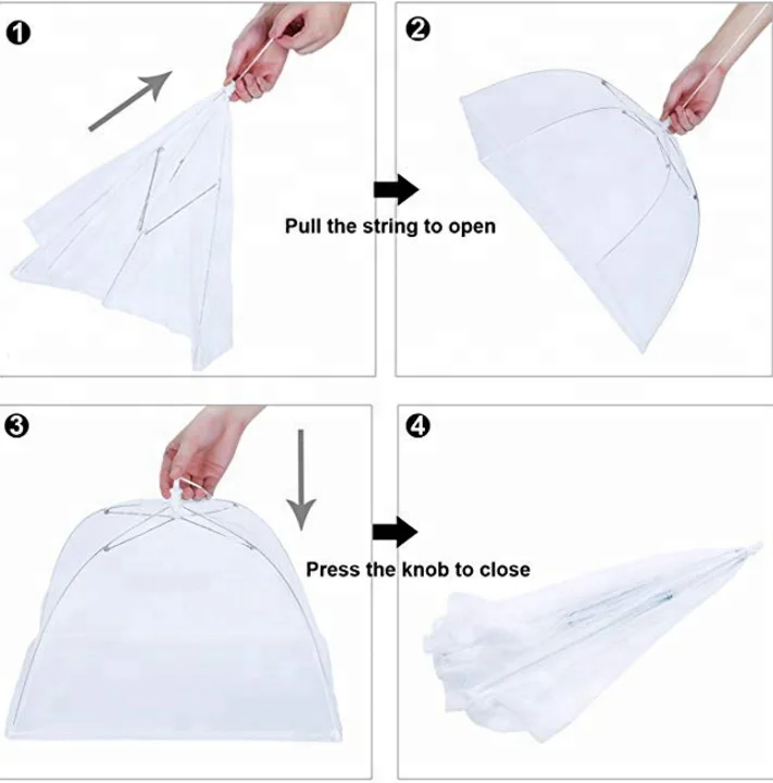 Kitchen screen mesh food cover anti fly mosquito outside picnic food protector