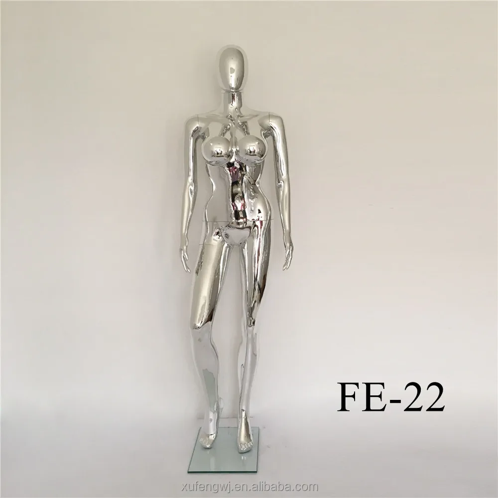 
No face inflatable sliver glossy plastic sexy female mannequin factory wholesale FE-22 