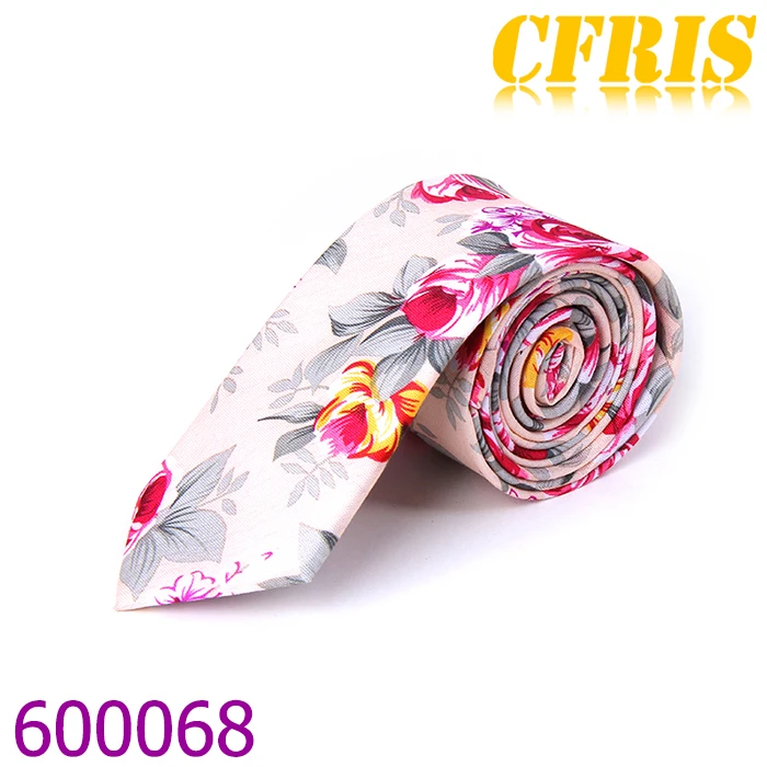 Качественные ткани для галстука, галстук из 100% хлопка, жаккардовый галстук с цветочным рисунком