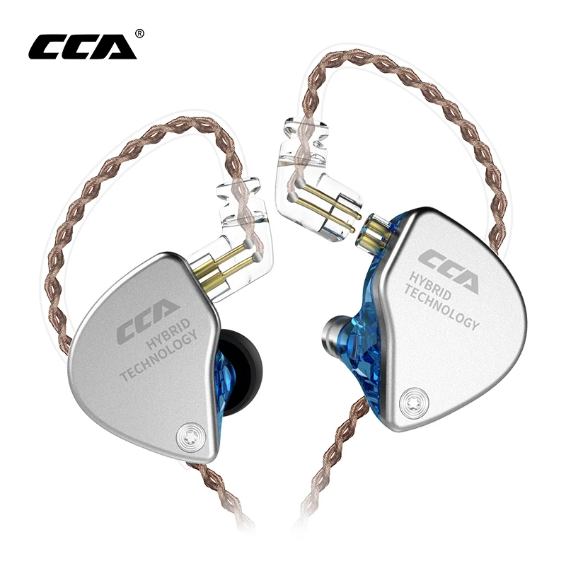 Наушники-вкладыши CCA CA4 1BA + 1DD, гибридные Hi-Fi DJ мониторы, спортивные наушники с 2 драйверами