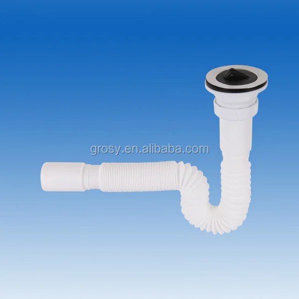 plastic basin waste drainer with flexible hose