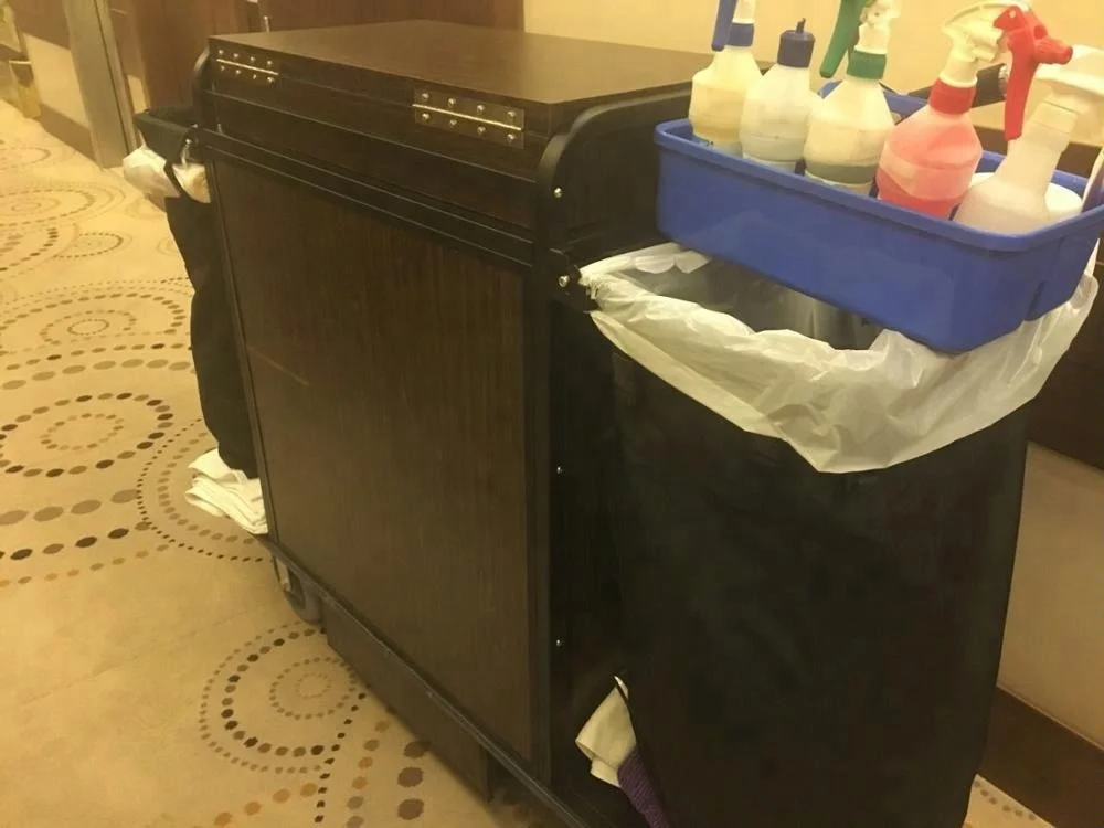 
New design cheap price hotel housekeeping trolley /room maid cart 