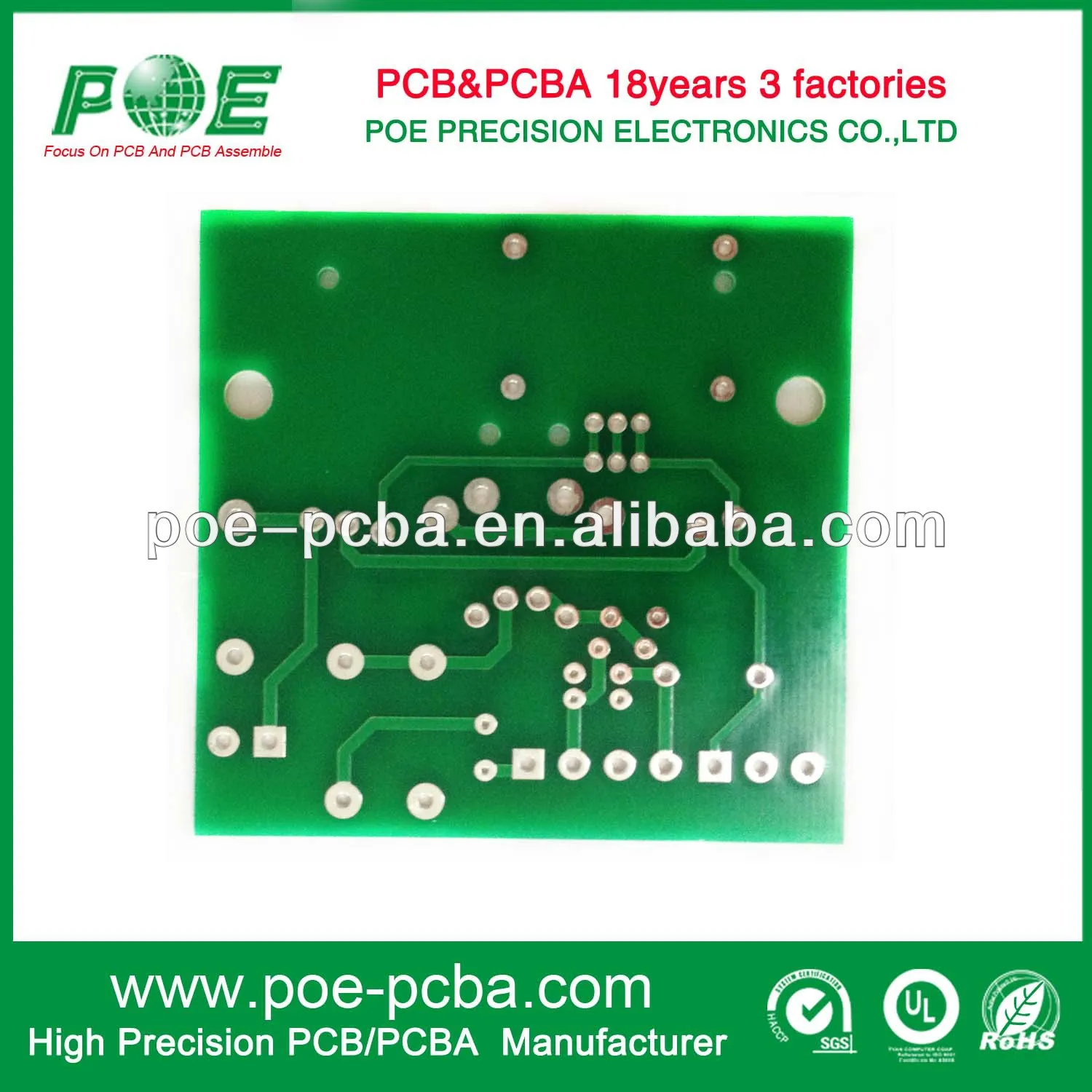китай 2 слой fr4 бессвинцовый pcb контрактное производство