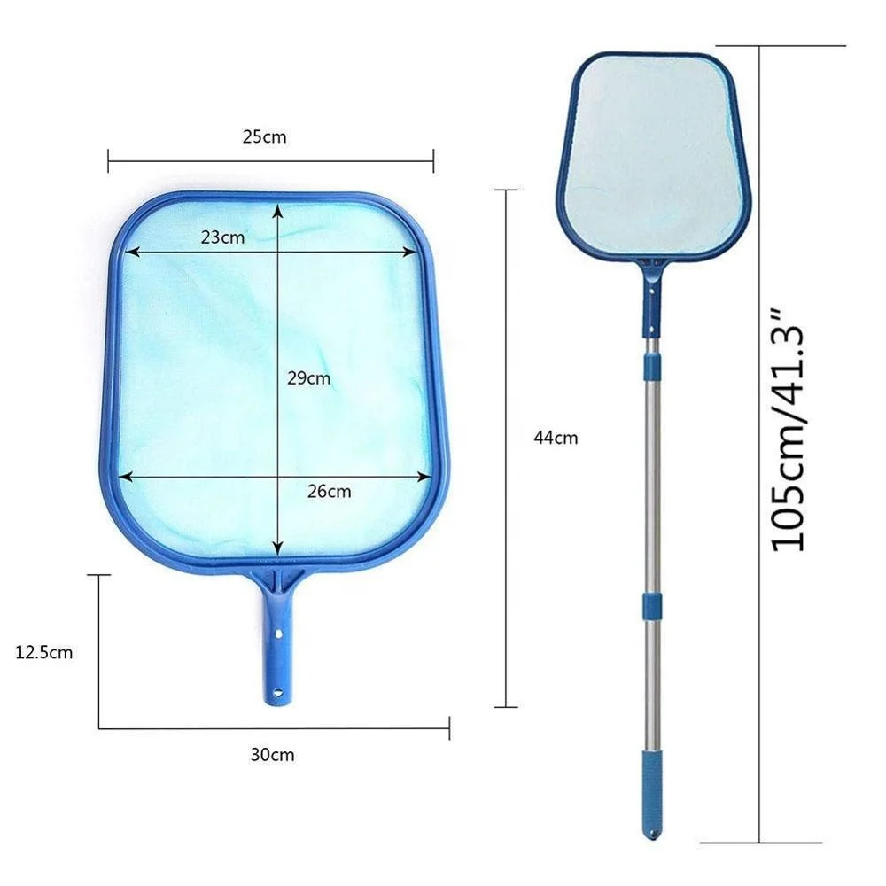 HOT Leaf Rake Mesh Frame Net Skimmer Cleaner Swimming Pool Spa Tool New Swimming Pool Cleaning Net Swimming Pool & Accessories