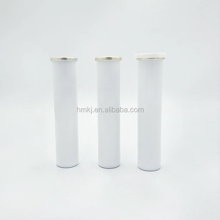 
custom printed aluminum cigar tube effervescent tablet tube 