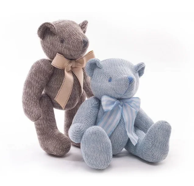 Knitted Plush Bear Colored Plush Bear LOW MOQ Soft Toys For Sale