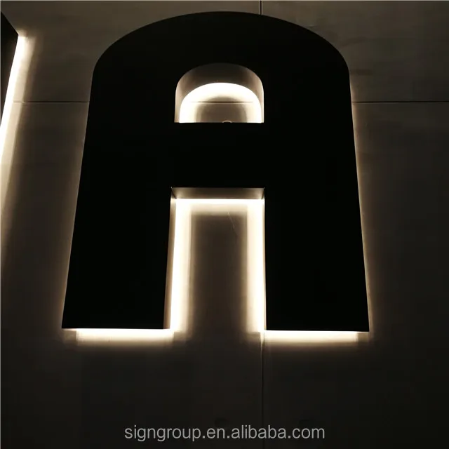 
Custom indoor outdoor 3D car logo with brand name LED backlit metal letter light sign 