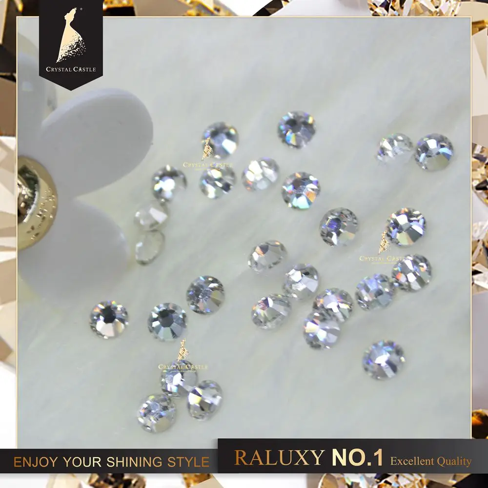 Wholesale glue back SS40 top quality crystal transparent loose hotfix crystal rhinestones flatback